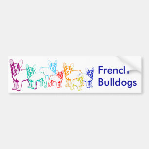 Französische Bulldoggen Geschenke Autoaufkleber