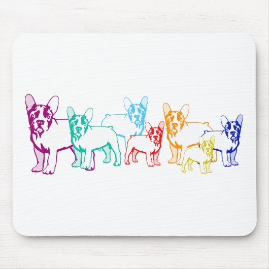 Französische Bulldoggen Geschenke Mousepad (Vorne)