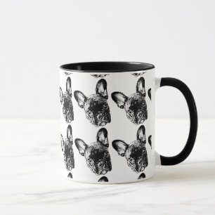 Französische Bulldoggen-Gesichts-Tasse Tasse
