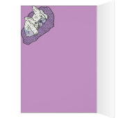 Französische Bulldoggen Grusskarte (Innen (Links))