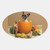 Französische Bulldoggen Halloween Aufkleber (Vorderseite)