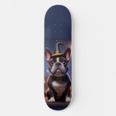  französische Bulldoggen Halloween French Bulldog Skateboard (Vorderseite)