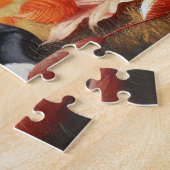 Französische Bulldoggen Herbstblätter Puzzle (Seite)