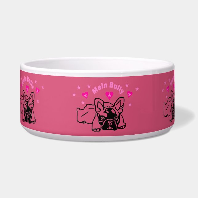 Französische Bulldoggen Hundenapf Napf (Vorderseite)
