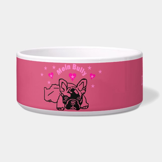 Französische Bulldoggen Hundenapf Napf (Vorderseite)
