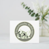 Französische Bulldoggen Karte (Stehend Vorderseite)