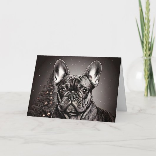 Französische Bulldoggen-Karten Karte (Vorderseite)