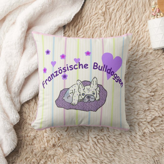 Französische Bulldoggen  Kissen (Decke)
