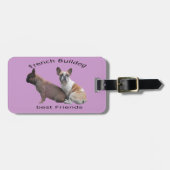 Französische Bulldoggen Kofferanhänger (Vorderseite horizontal)