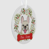 Französische Bulldoggen-kundengerechte Verzierung Ornament (Vorderseite)