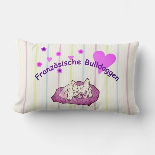 Französische Bulldoggen  Lendenkissen (Vorderseite)