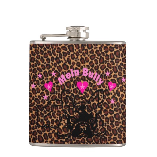 Französische Bulldoggen Leoprint French Bulldog  Flachmann (Vorderseite)