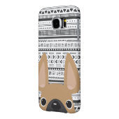 Französische Bulldoggen-Liebe Geo Fall-Kitz mono Case-Mate Samsung Galaxy Hülle (Rückseite Links)