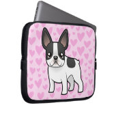 Französische Bulldoggen-Liebe Laptopschutzhülle (Vorne Rechts)