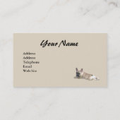 Französische Bulldoggen-Liebhaber-Visitenkarte Visitenkarte (Rückseite)