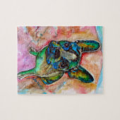 FRANZÖSISCHE BULLDOGGEN-MALEREI PUZZLE (Horizontal)