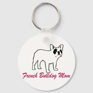 Französische Bulldoggen-Mama Schlüsselanhänger