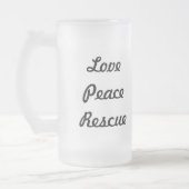 Französische Bulldoggen-mattierte Tasse (Links)