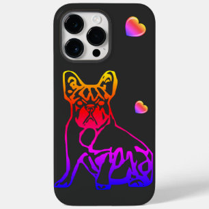 Französische Bulldoggen mit Herz French Bulldog Case-Mate iPhone 14 Pro Max Hülle