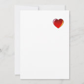 Französische Bulldoggen mit Herz French Bulldog Einladung (Rückseite)