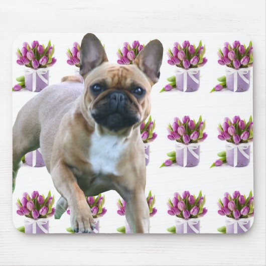 Französische Bulldoggen Mousepad (Vorne)