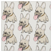 Französische Bulldoggen-Muster Stoff (Muster)