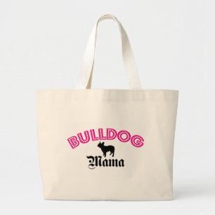 Französische Bulldoggen-Mutter Jumbo Stoffbeutel