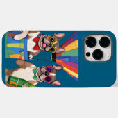 Französische Bulldoggen Neujahr French Bulldog Case-Mate iPhone Hülle (Rückseite (Horizontal))