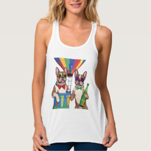 Französische Bulldoggen Neujahr French Bulldog Tank Top