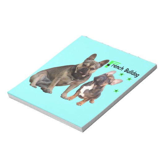 Französische Bulldoggen Notizblock (Rotiert)