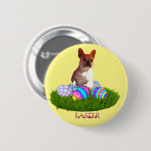 Französische Bulldoggen Ostern French Bulldog Button (Vorne & Hinten)