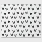Französische Bulldoggen-Packpapier Geschenkpapier (Flach)