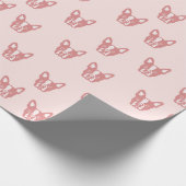 Französische Bulldoggen-Packpapier Geschenkpapier (Ecke)