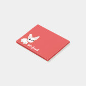 Französische Bulldoggen-Post-Itanmerkungen Post-it Klebezettel (angewinkelt)