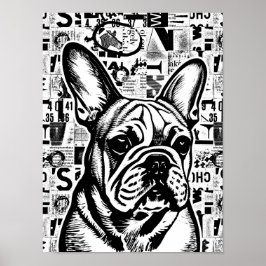 Französische Bulldoggen-Poster und -Prints Poster