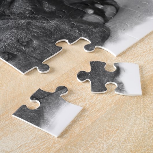 Französische Bulldoggen-Puzzlespiel Puzzle (Seite)