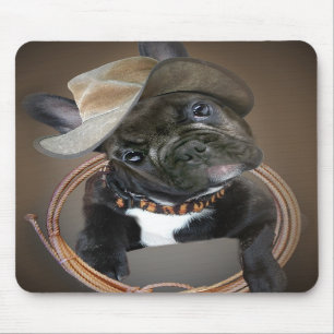 FRANZÖSISCHE BULLDOGGEN-RODEO-CHAMPION MOUSEPAD