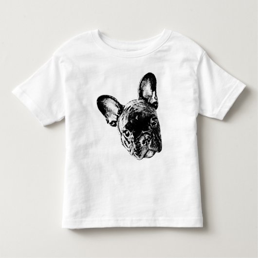 Französische Bulldoggen-Säuglings-Shirt Kleinkind T-shirt (Vorderseite)