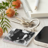 Französische Bulldoggen-Schlüsselanhänger Schlüsselanhänger (Vorderseite rechts)