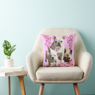 Französische Bulldoggen Schmetterling  Bulldog Kissen
