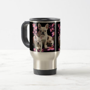 Französische Bulldoggen Schmetterling  Bulldog Reisebecher