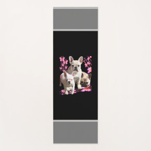 Französische Bulldoggen Schmetterling  Bulldog Yogamatte