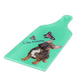 Französische Bulldoggen Schneidebrett (Ecke)