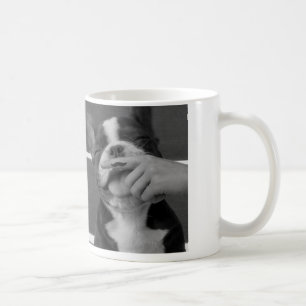Französische Bulldoggen-Schnurrbart-Tasse Kaffeetasse