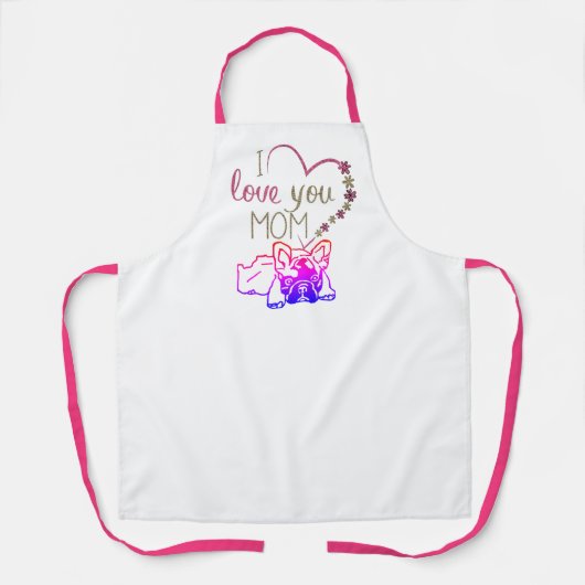 Französische Bulldoggen Schürze (Vorderseite)