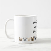 Französische Bulldoggen sind wie Pommes-Frites! Kaffeetasse (Links)