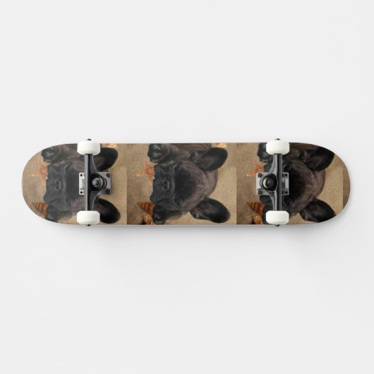 Französische Bulldoggen Skateboard (Horizontal)