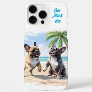 Französische Bulldoggen Strand French Bulldog iPhone 16 Pro Max Hülle