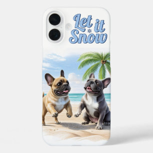 Französische Bulldoggen Strand French Bulldog iPhone 16 Plus Hülle