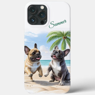 Französische Bulldoggen Strand French Bulldog Case-Mate iPhone Hülle
